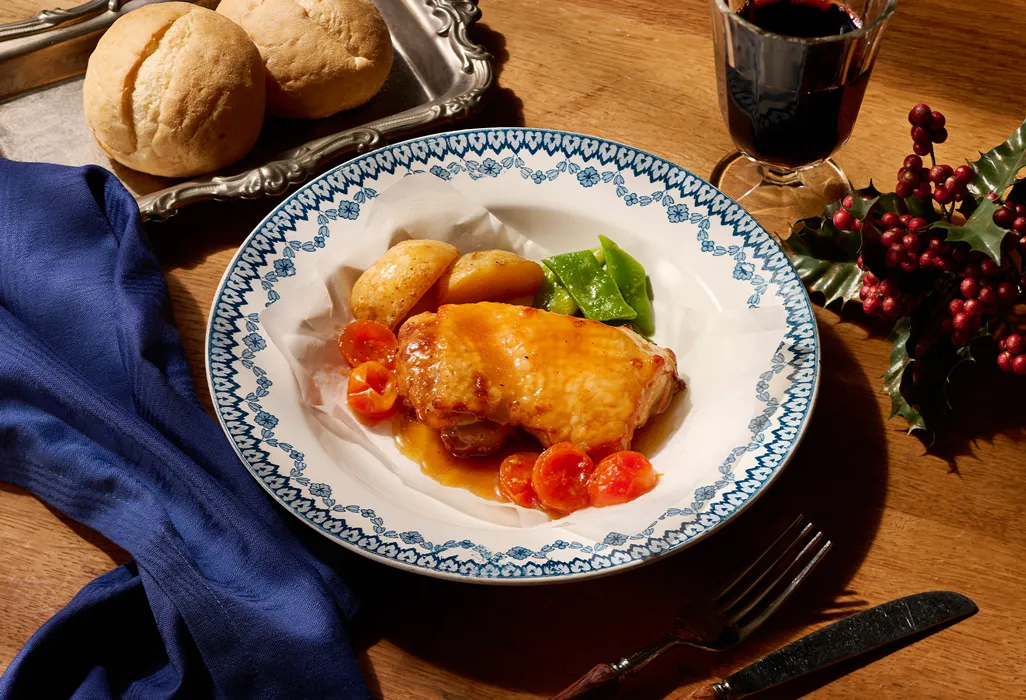 れんこんと鶏つくねの生姜入り黒酢あん | GREEN SPOON（グリーンスプーン）