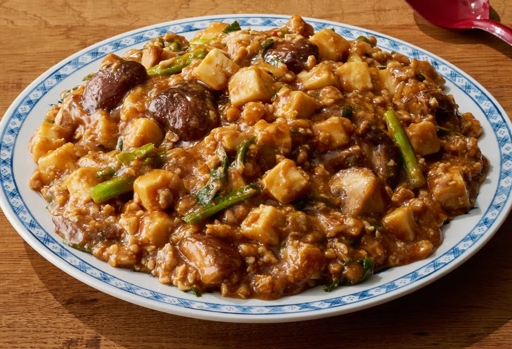 豚ひき肉と椎茸の本格麻婆豆腐