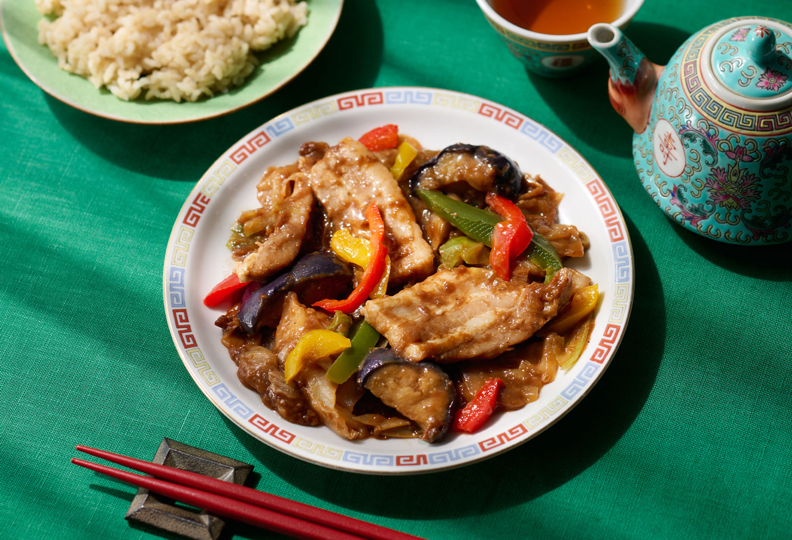 揚げなすと醤油麹の花椒香る回鍋肉 | GREEN SPOON（グリーンスプーン）