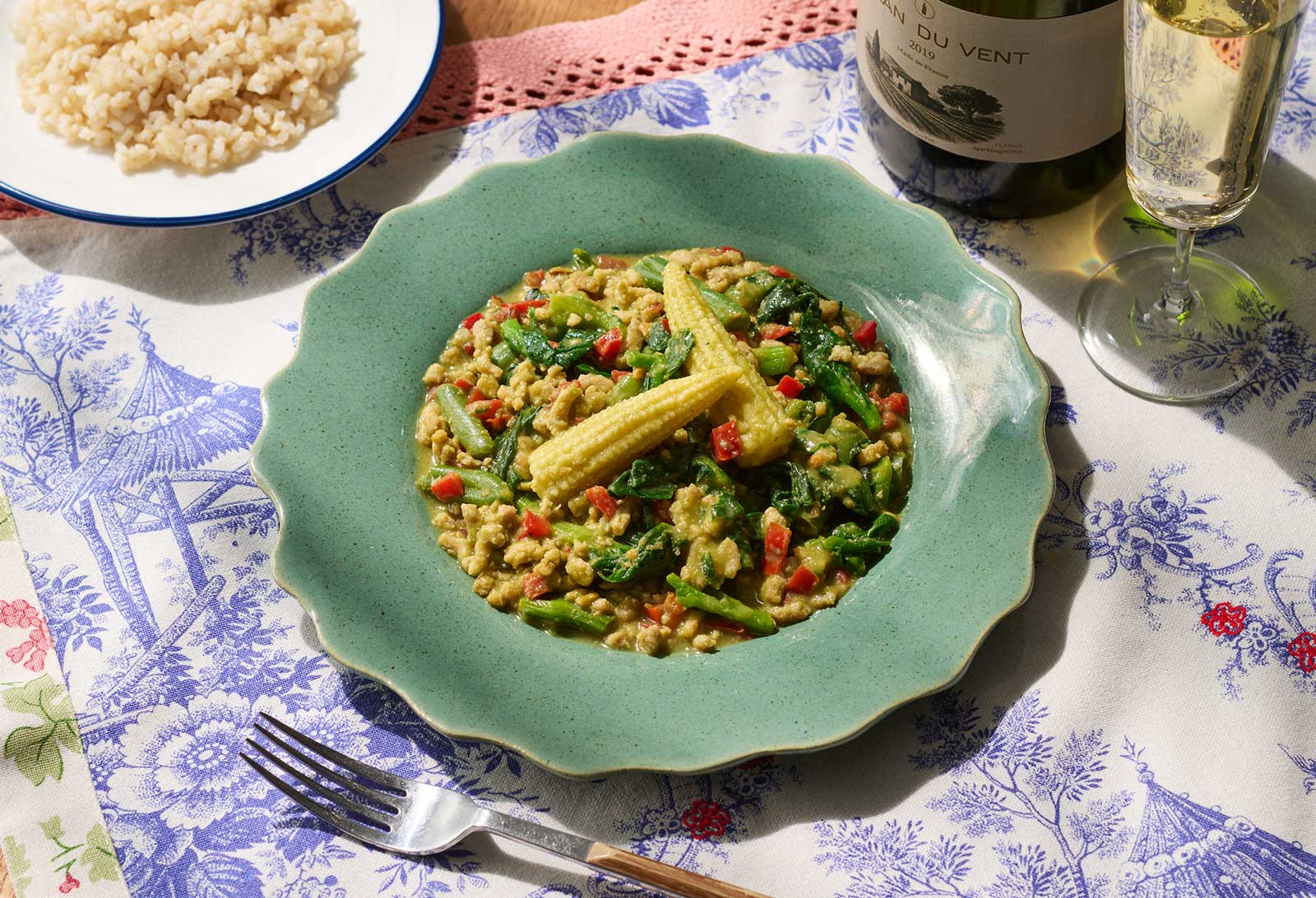 里田まい監修】レモングラス引き立つ大人のグリーンキーマカレー