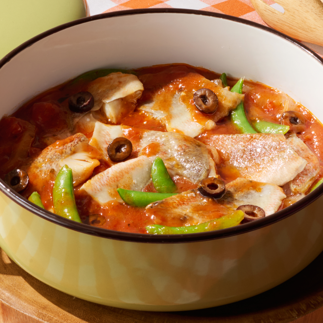 赤魚のトマトバジルソース | カルボナーラマカロニ | 温野菜サラダ